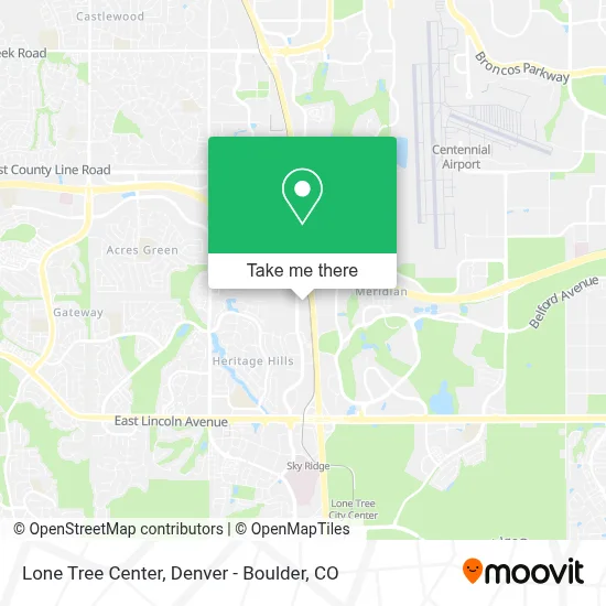 Lone Tree Center map