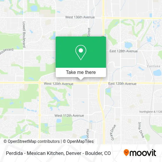 Perdida - Mexican Kitchen map