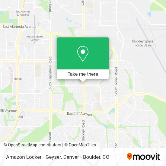 Amazon Locker - Geyser map