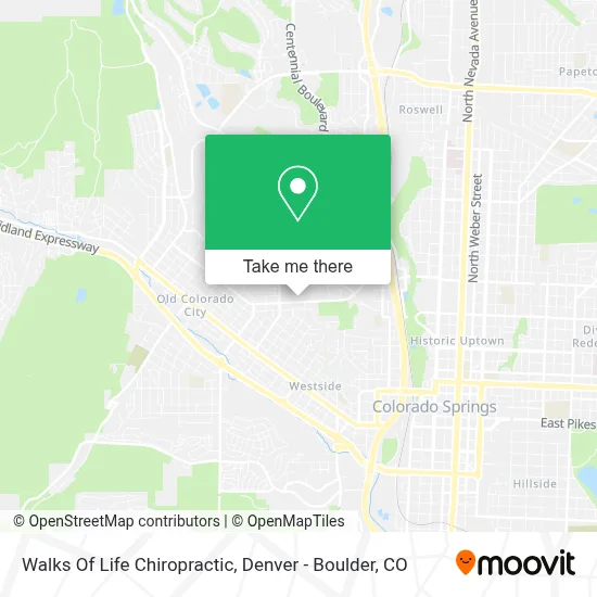 Walks Of Life Chiropractic map
