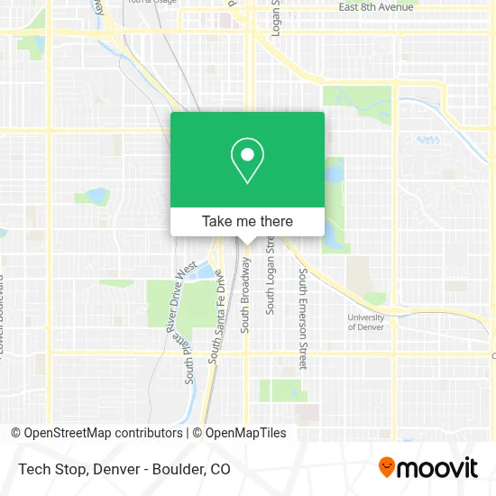 Tech Stop map