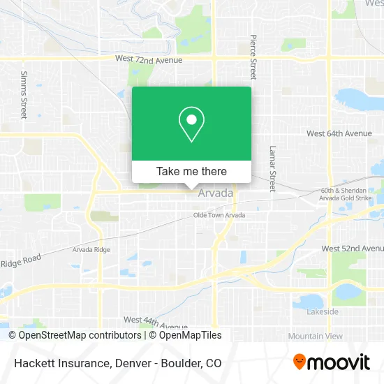 Hackett Insurance map
