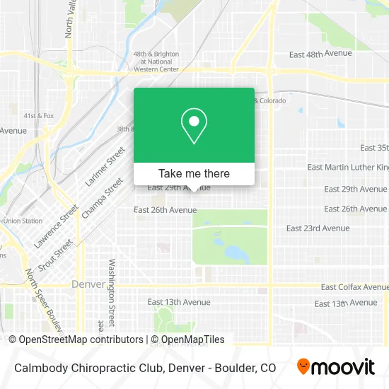 Calmbody Chiropractic Club map