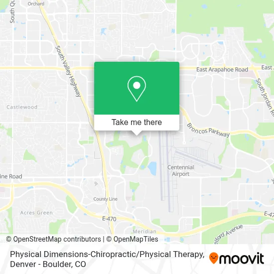 Physical Dimensions-Chiropractic / Physical Therapy map