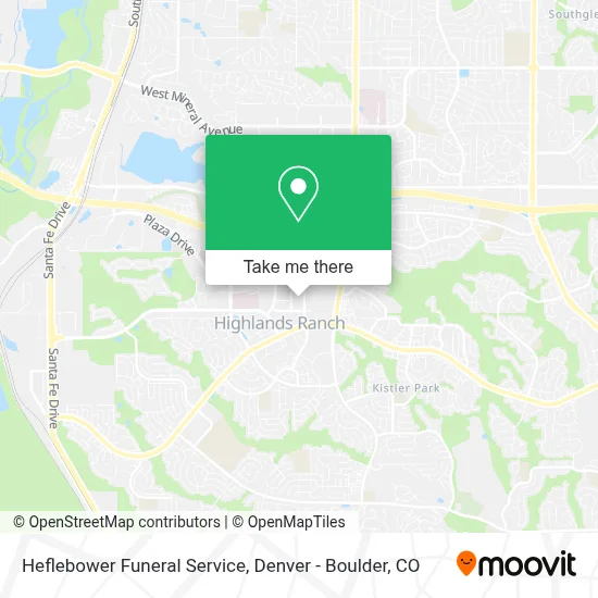 Heflebower Funeral Service map