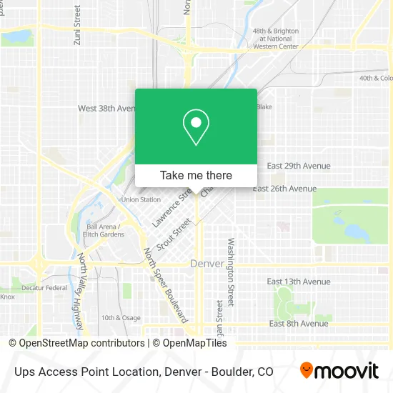 Ups Access Point Location map