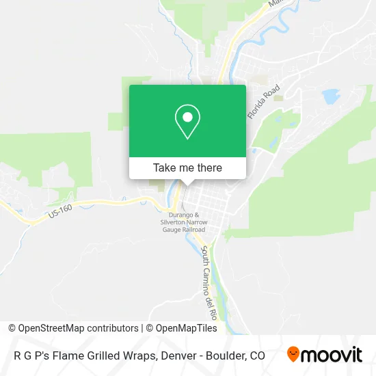 R G P's Flame Grilled Wraps map