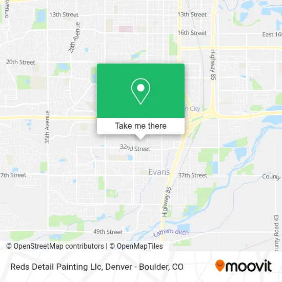 Reds Detail Painting Llc map