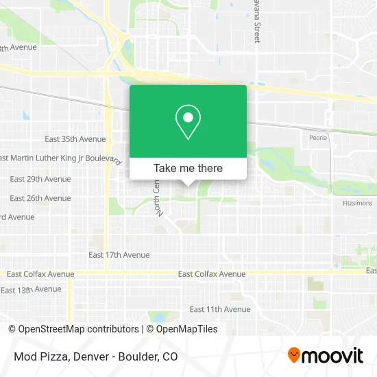 Mod Pizza map