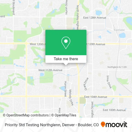 Priority Std Testing Northglenn map