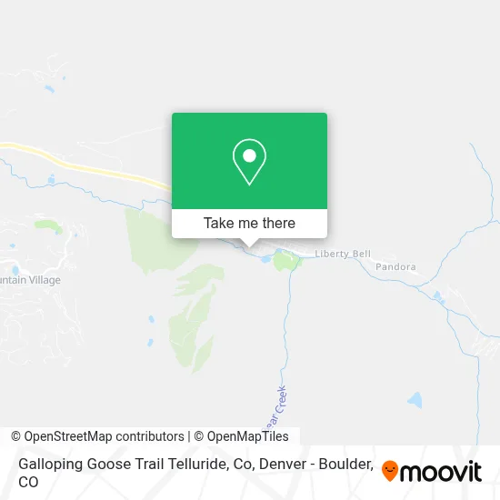 Galloping Goose Trail Telluride, Co map