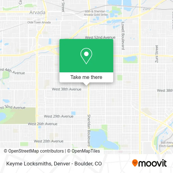Keyme Locksmiths map