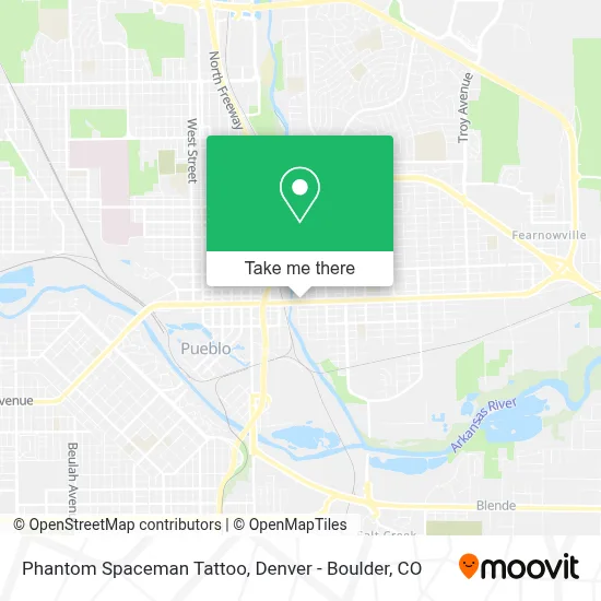 Phantom Spaceman Tattoo map