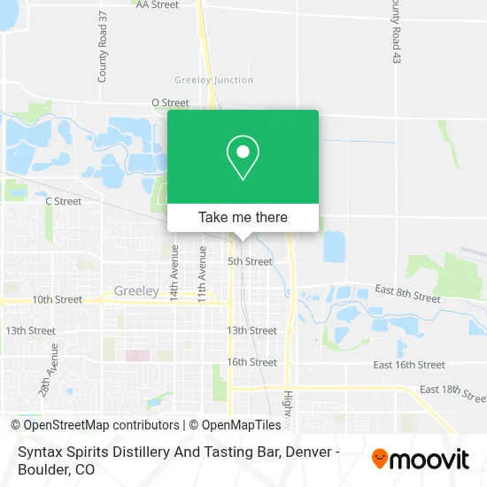 Syntax Spirits Distillery And Tasting Bar map