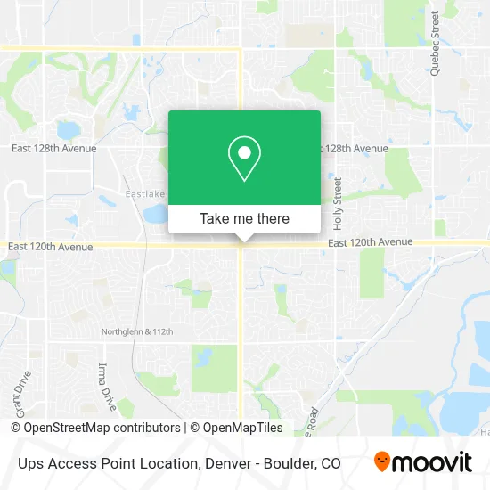 Ups Access Point Location map