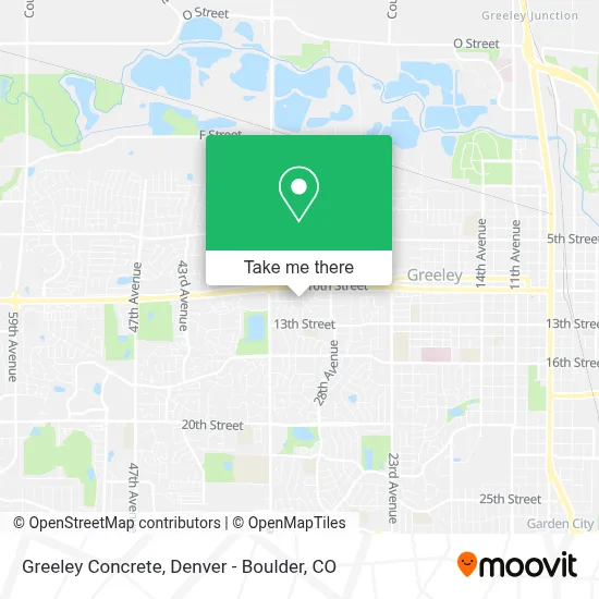 Greeley Concrete map