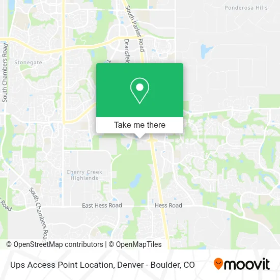 Ups Access Point Location map