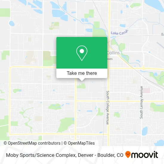 Moby Sports/Science Complex map