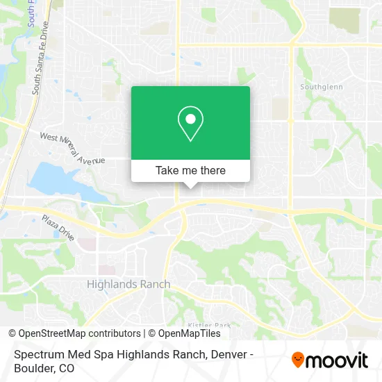 Spectrum Med Spa Highlands Ranch map
