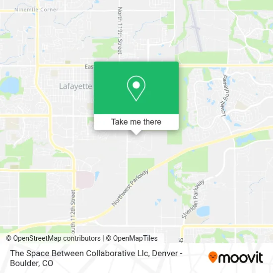 The Space Between Collaborative Llc map