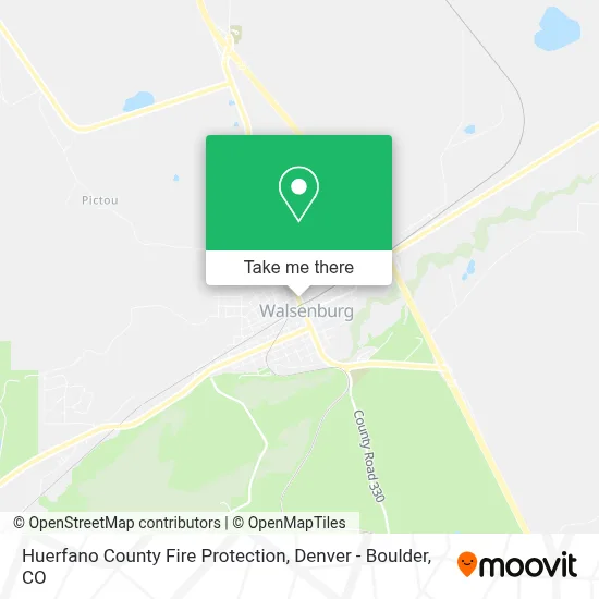 Huerfano County Fire Protection map