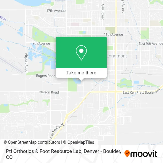 Pti Orthotics & Foot Resource Lab map
