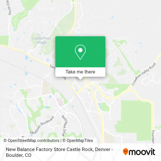 New Balance Factory Store Castle Rock map