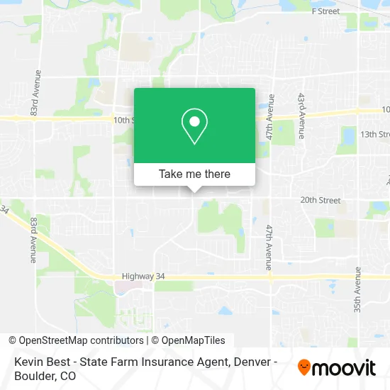 Kevin Best - State Farm Insurance Agent map