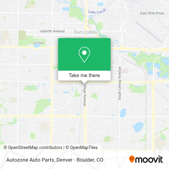 Autozone Auto Parts map