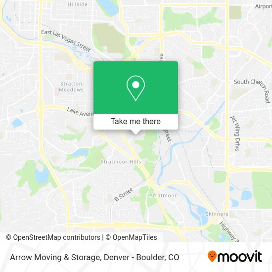 Arrow Moving & Storage map
