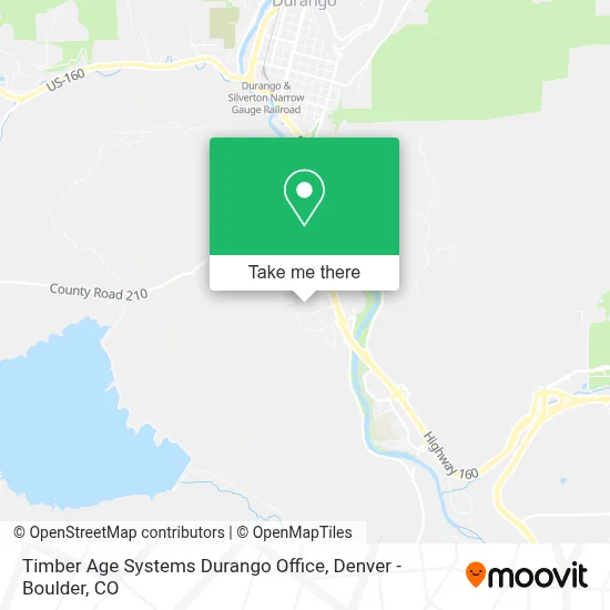 Timber Age Systems Durango Office map