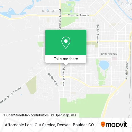 Affordable Lock Out Service map