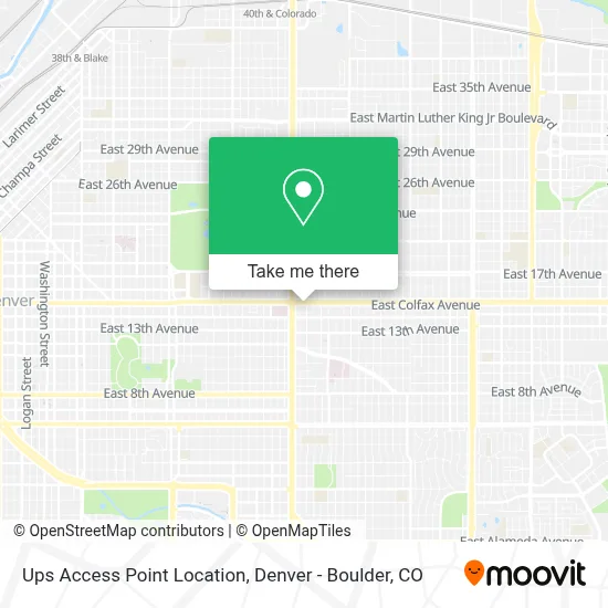 Ups Access Point Location map