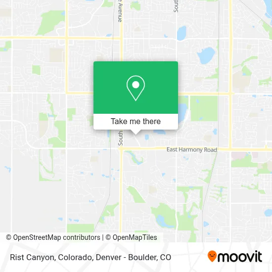 Rist Canyon, Colorado map