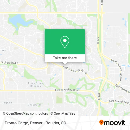 Pronto Cargo map