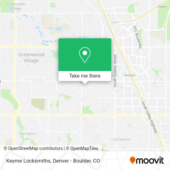 Keyme Locksmiths map