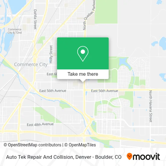 Auto Tek Repair And Collision map