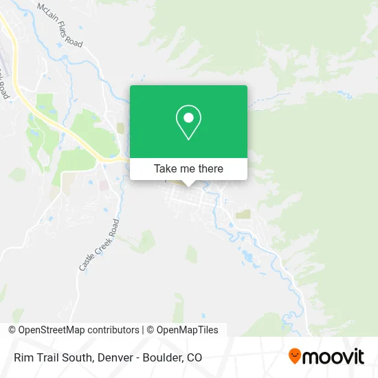 Rim Trail South map