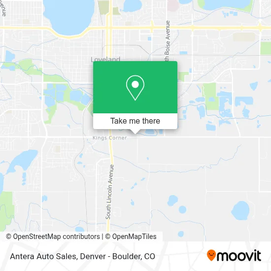 Antera Auto Sales map