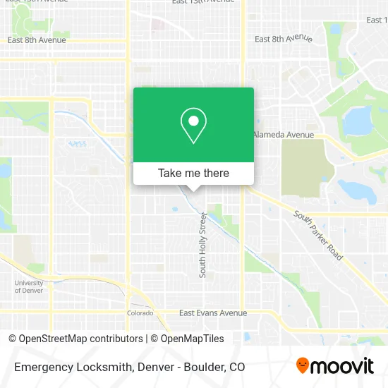 Emergency Locksmith map