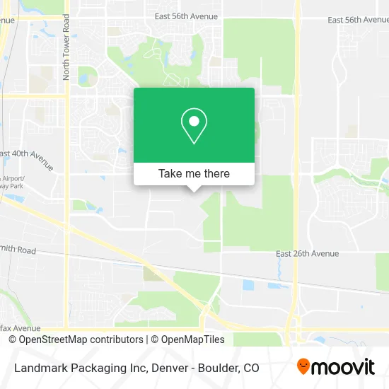 Landmark Packaging Inc map
