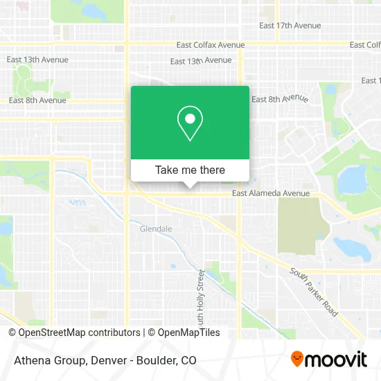 Athena Group map
