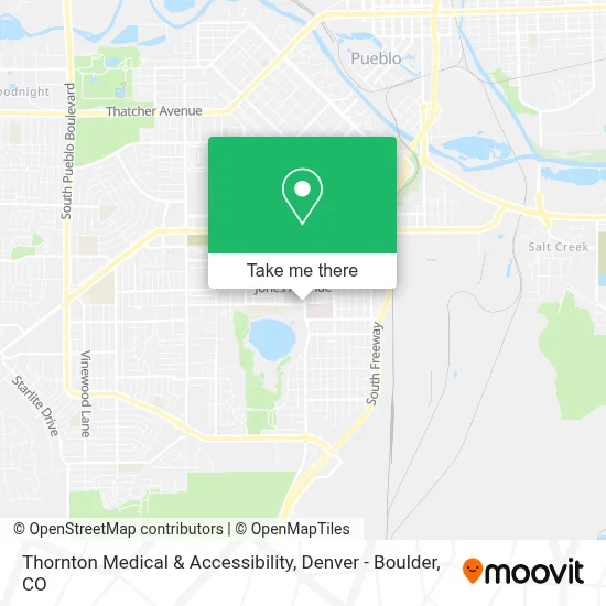 Thornton Medical & Accessibility map