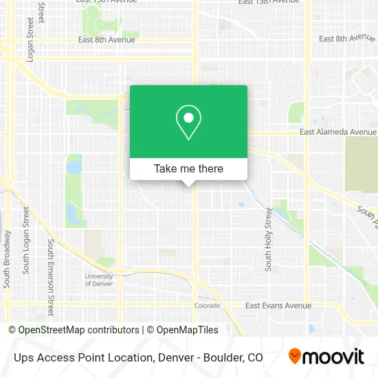 Ups Access Point Location map