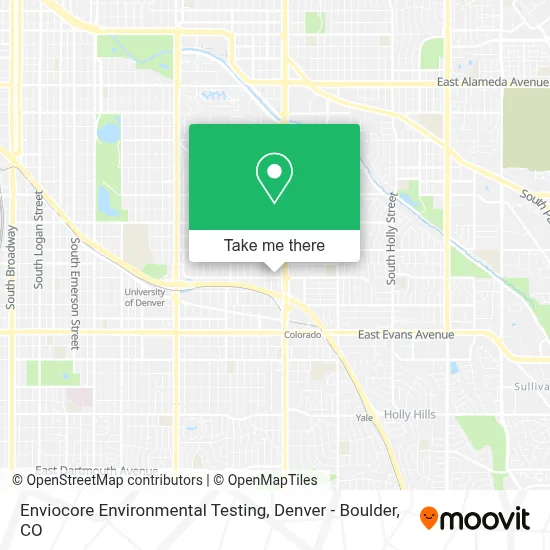 Enviocore Environmental Testing map
