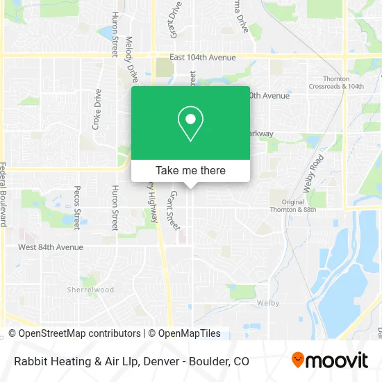 Rabbit Heating & Air Llp map
