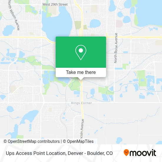 Ups Access Point Location map