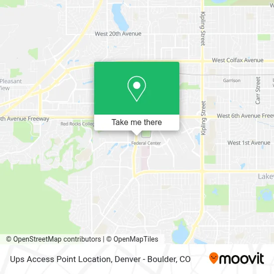 Ups Access Point Location map