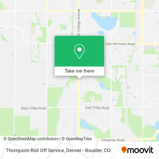 Thompson Roll Off Service map