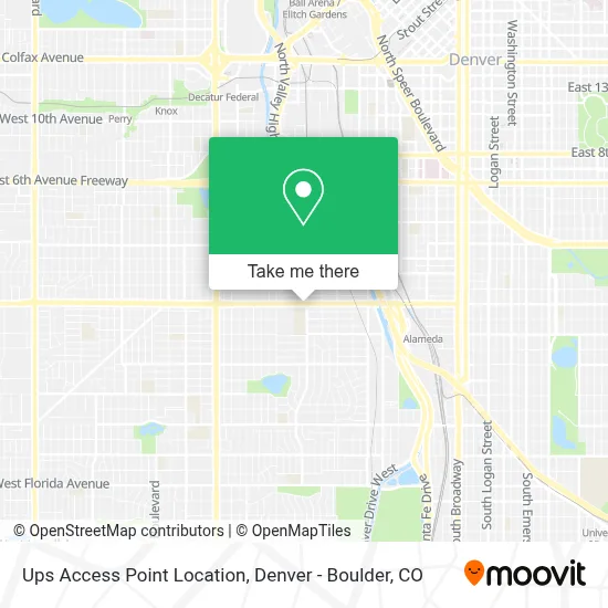 Ups Access Point Location map
